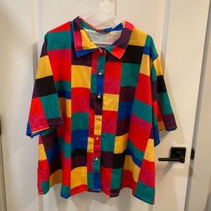 SHEIN 90s Style Checkered Top